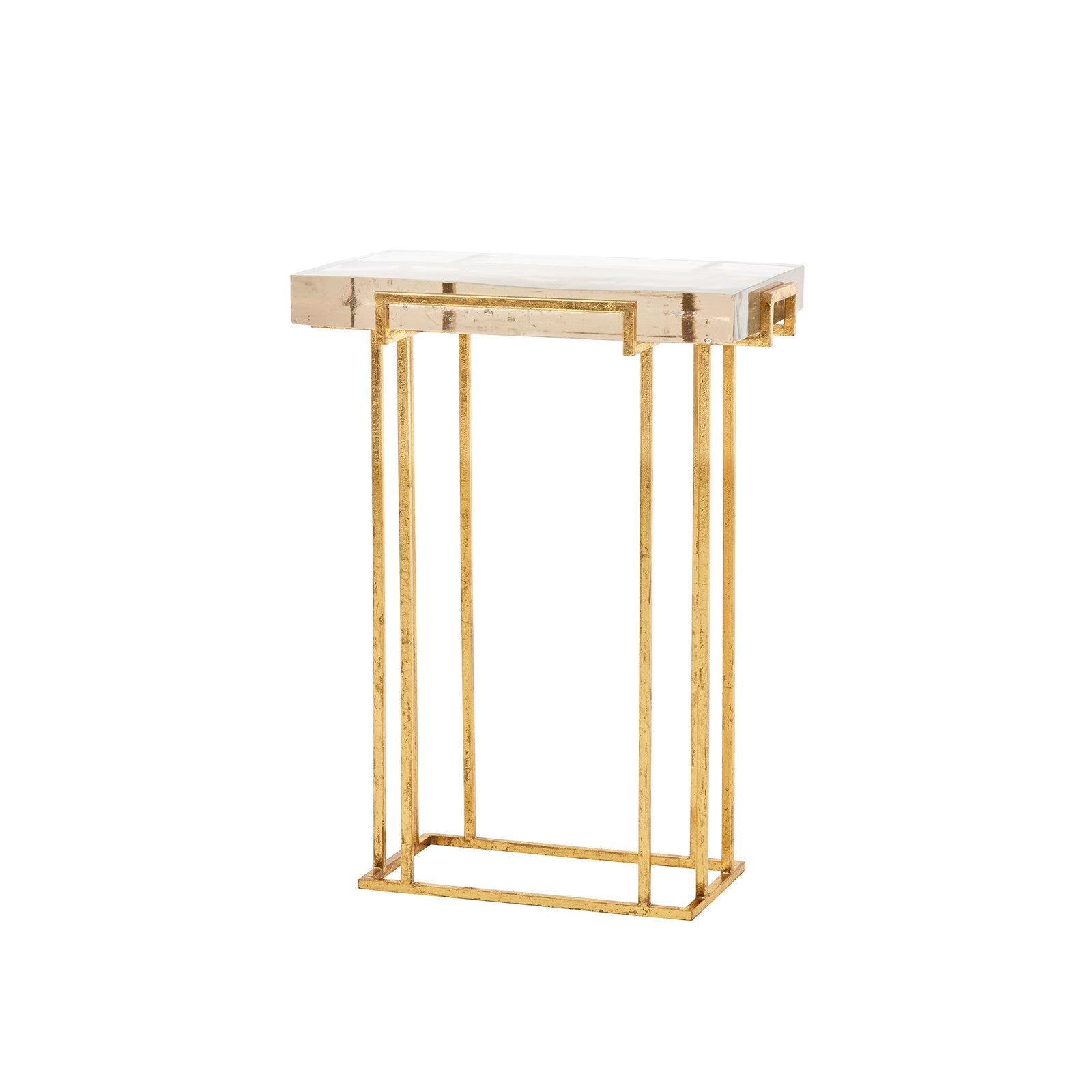 bungalow 5 prism side table gold angle