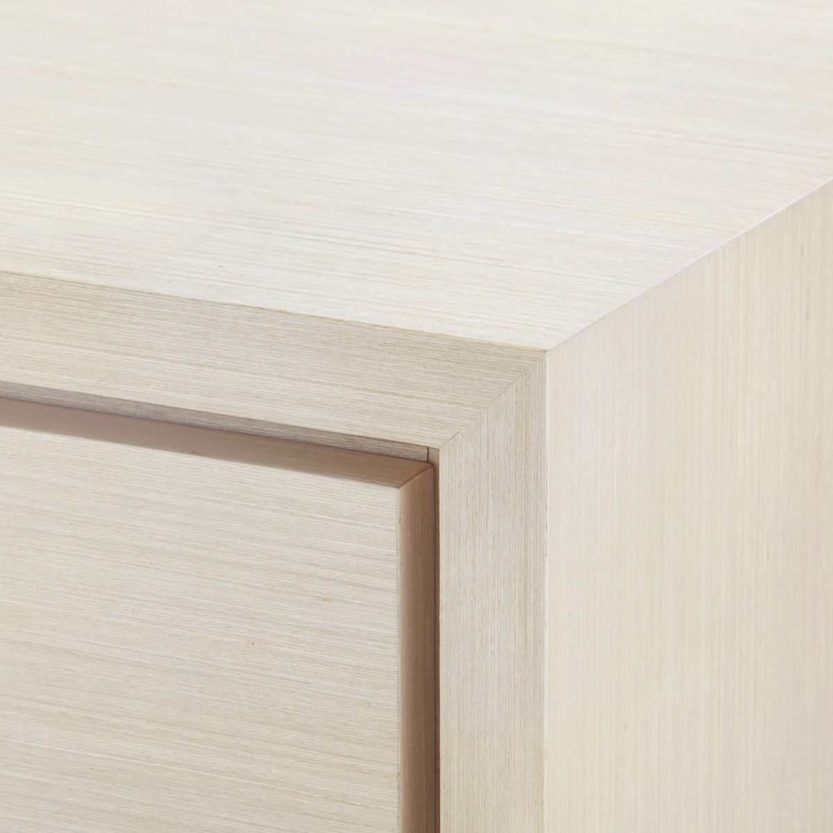 bungalow 5 stanford one drawer side table blanched oak corner