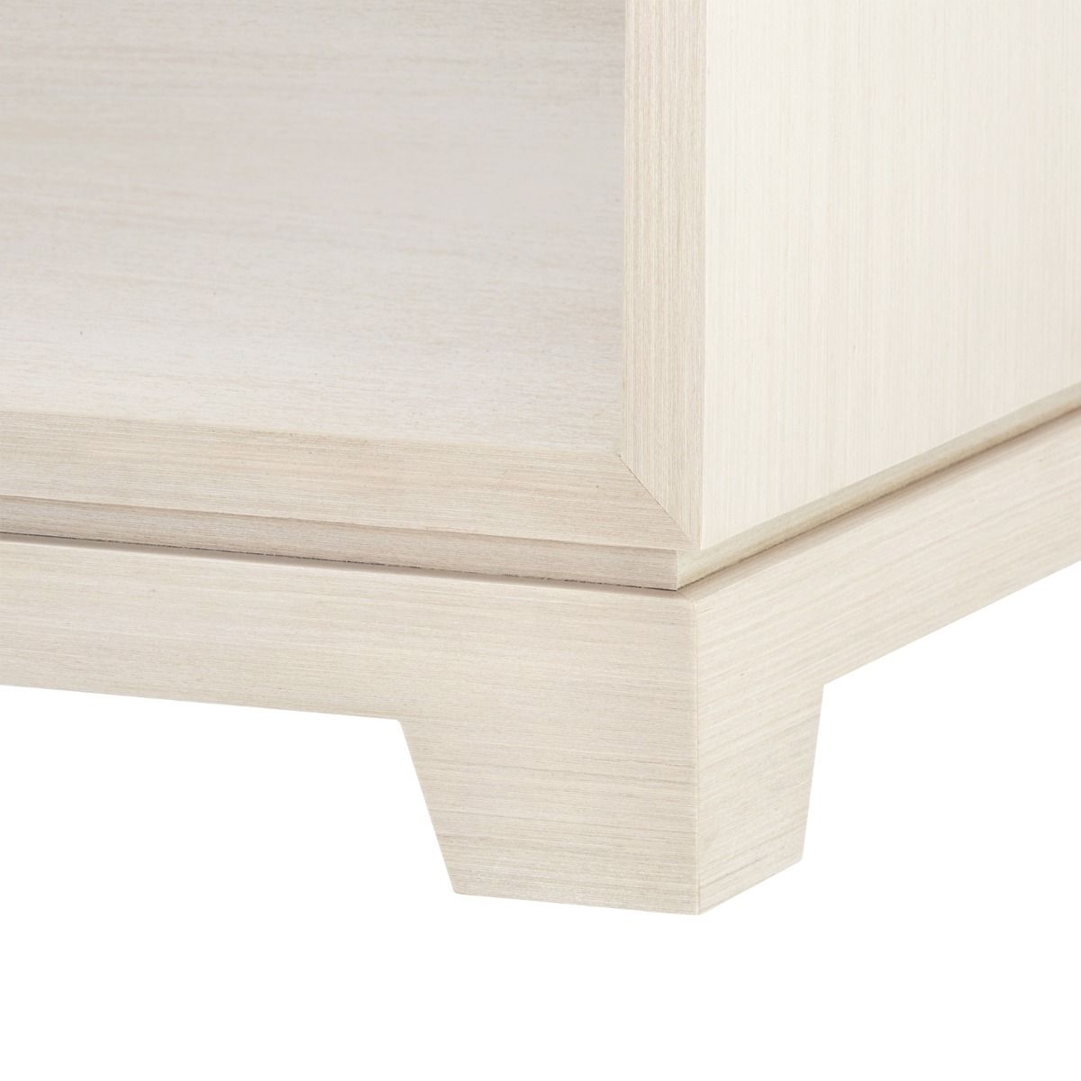 bungalow 5 stanford one drawer side table blanched oak foot