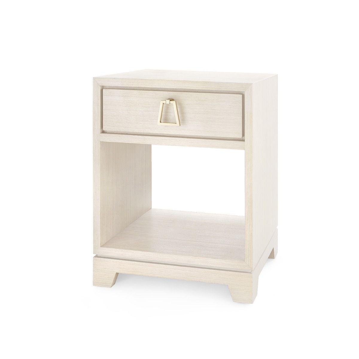 bungalow 5 stanford one drawer side table blanched oak angle