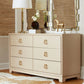 bungalow 5 stanford 6 drawer chest blanched white