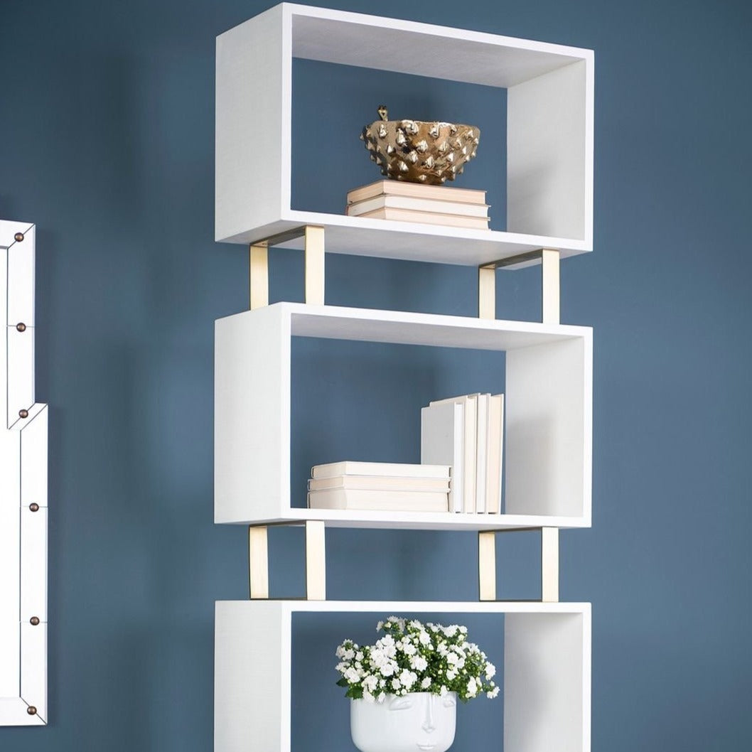 bungalow 5 victor etagere white detail styled