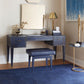 bungalow 5 winston stool navy blue leather styled