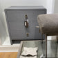 bungalow five bryant linen 3 drawer side table gray market