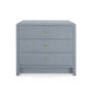 bungalow five bryant linen 3 drawerside table gray