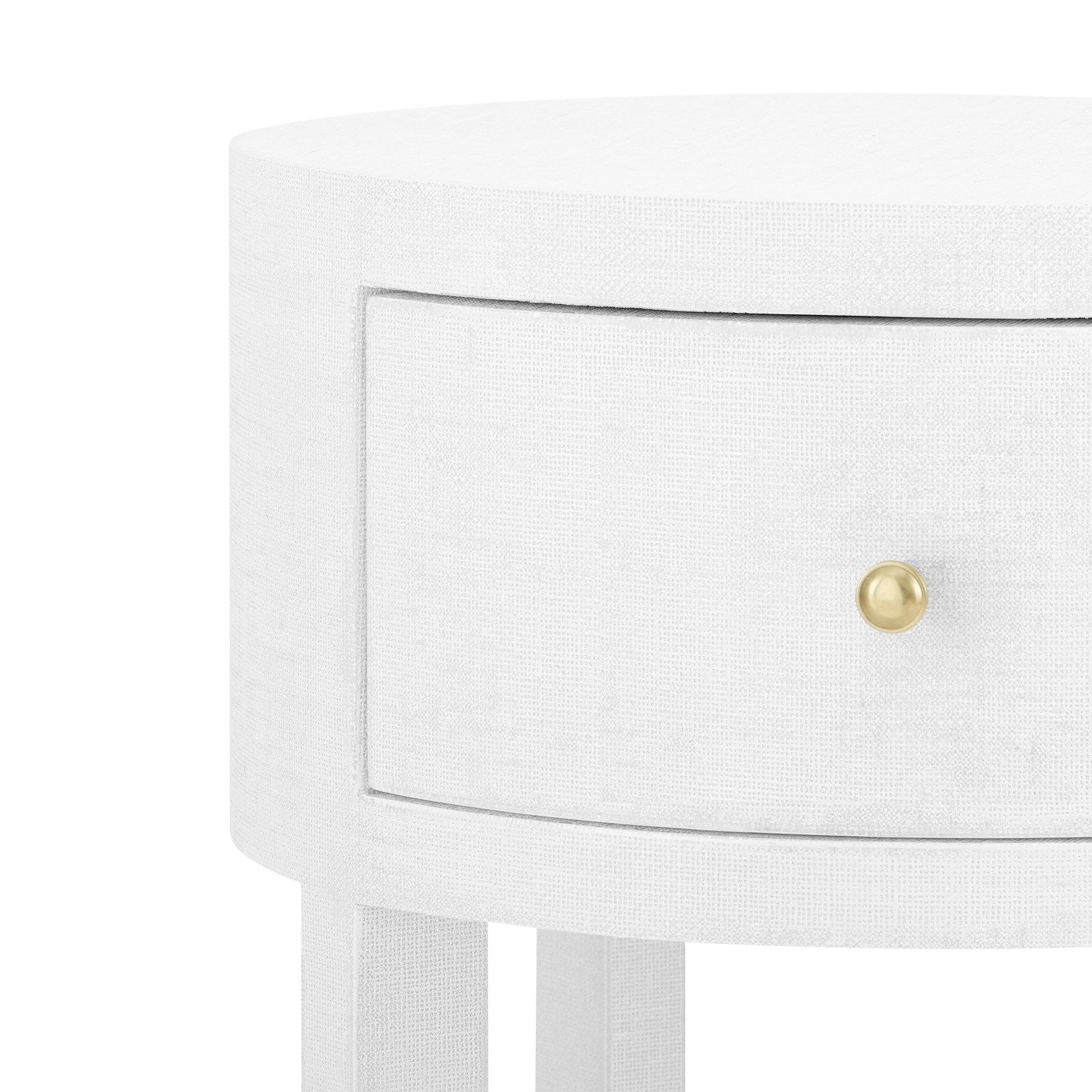 bungalow 5 claudette 1 drawer side table round detail