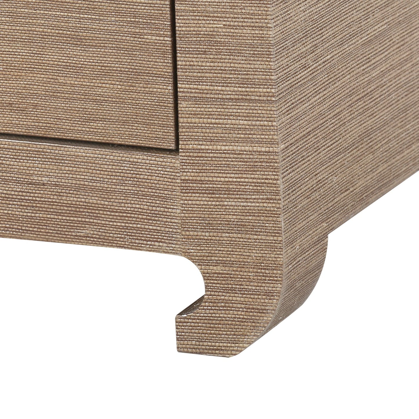 bungalow 5 ming 2 drawer side table chow leg close up