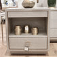 bungalow 5 Parker 2 drawer side table silver