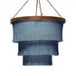 Made Goods Patricia Chandelier Dusty Blue and Gold