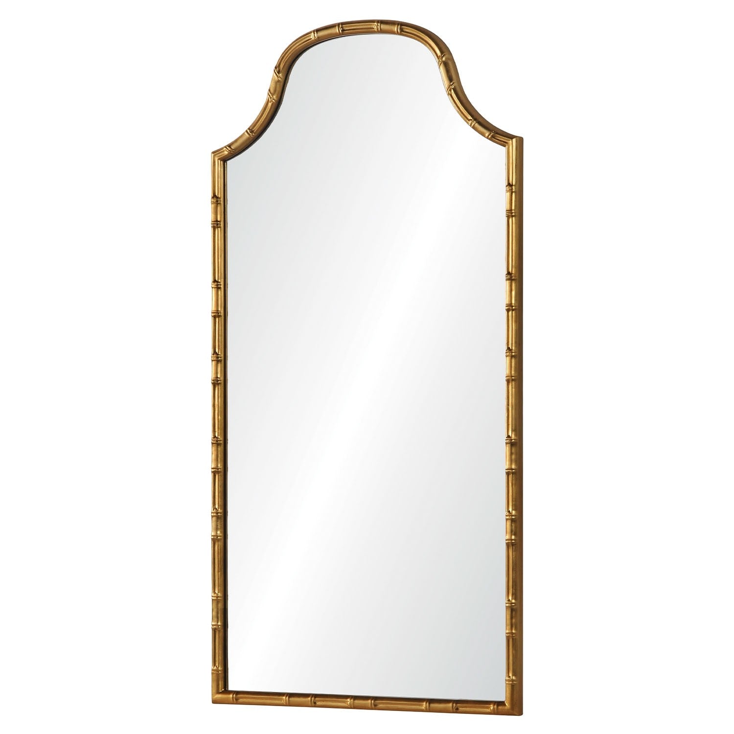 aged gold leaf mirror side view