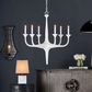 Currey and Company Albion Chandelier Lighting Wrought Iron