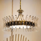 Coquette Chandelier Crystal and Antique Brass