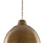 currey and company earthshine brass pendant large illuminated
