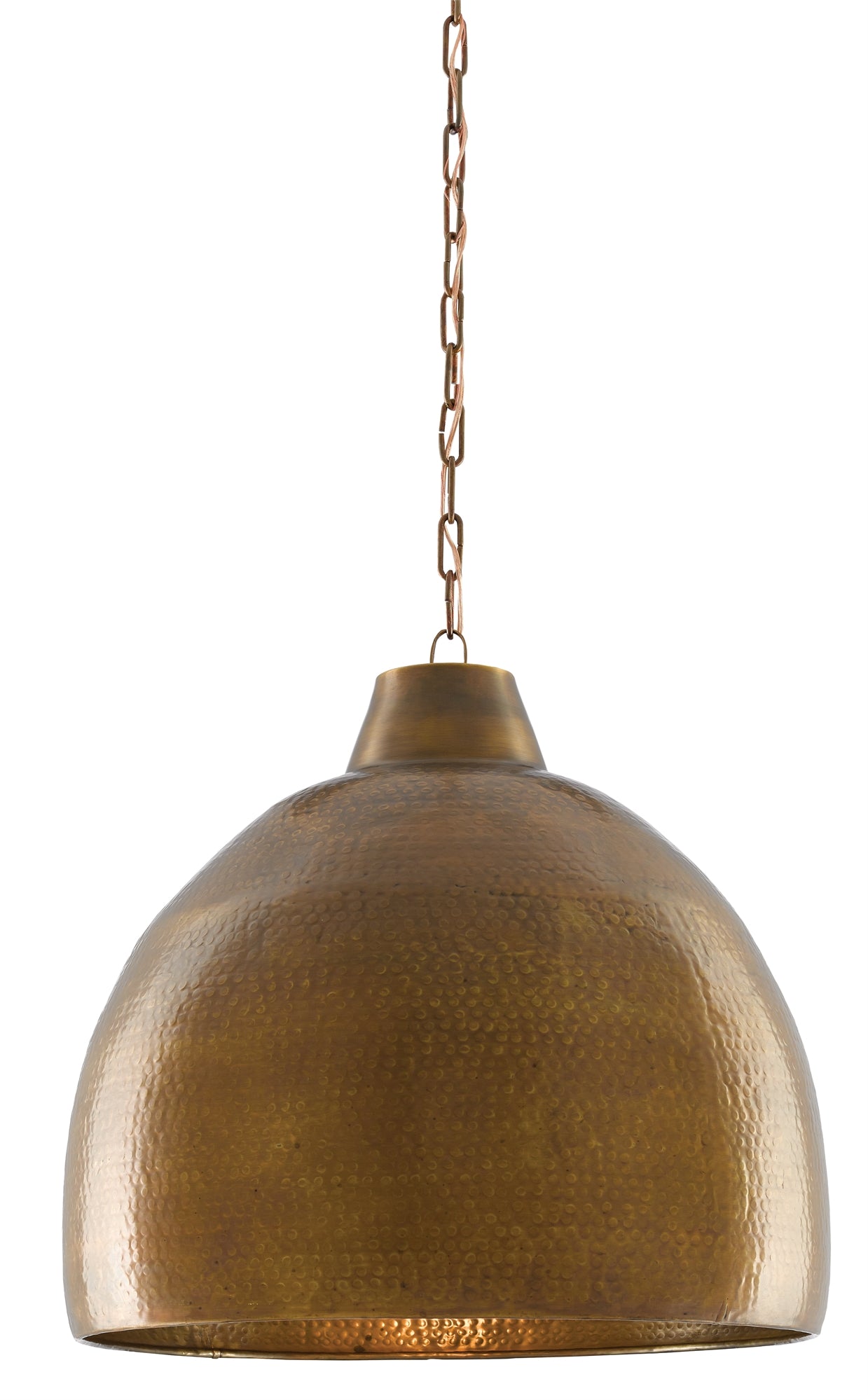 currey and company earthshine brass pendant large illuminated