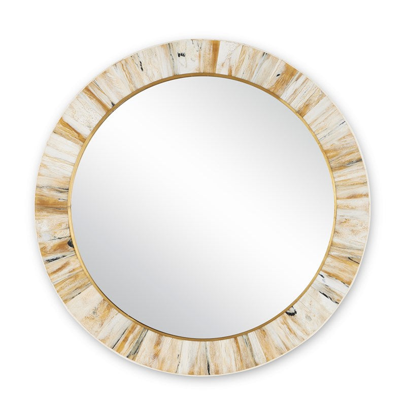 currey and company niva round wall mirror