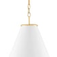 currey and company pierrepont pendant white