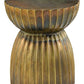 currey and company rasi antique brass stool table