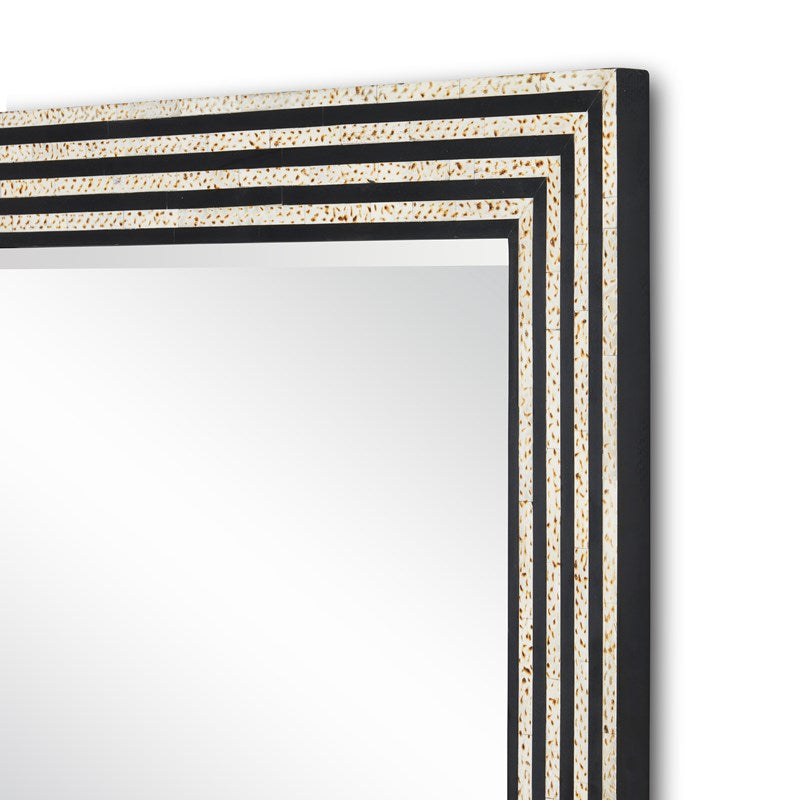 currey and company taurus rectangular mirror detail