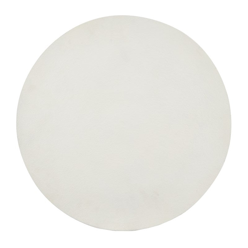 currey and company tondo white accent table round