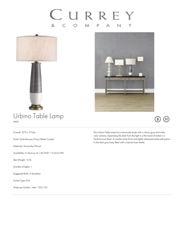 currey and company urbino table lamp