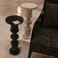 currey and company sasha black drinks table marble