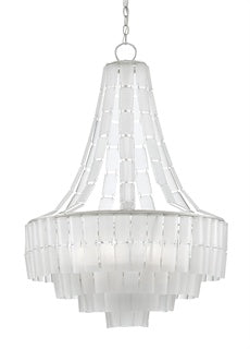 curry and company chandelier vintner blanc white frosted glass front