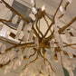 currey and company forest light chandelier gold close up