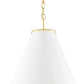 currey and company pierrepont pendant white underside