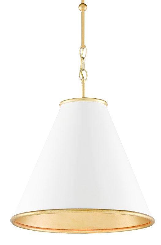 currey and company pierrepont pendant white underside