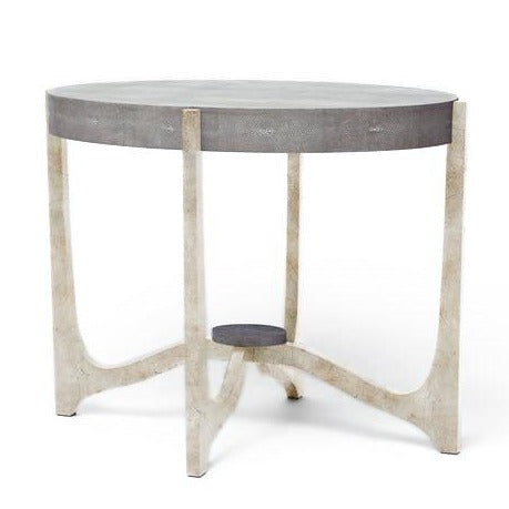 made goods dexter side table cool grey gray silver faux shagreen side tables bed side tables