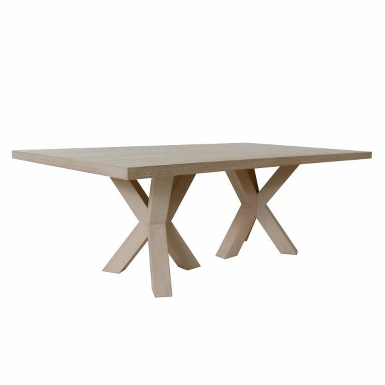 worlds away haines dining table cerused oak angle