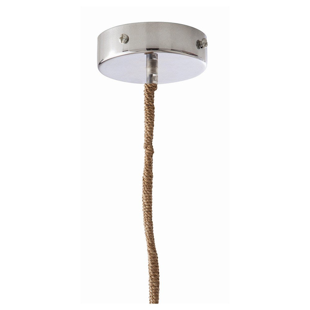Arteriors Home Evers Pendant Seagrass Natural Hive canopy detail