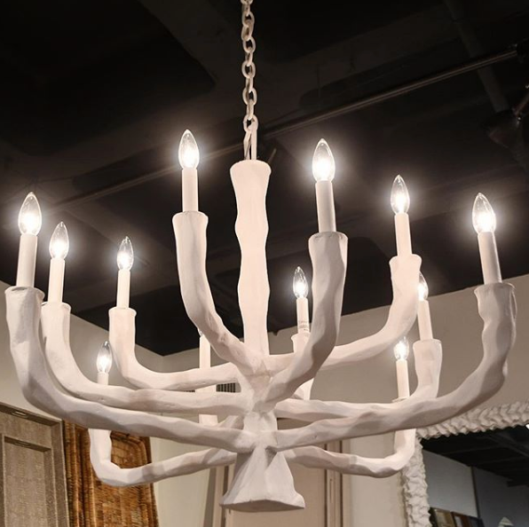 made goods fawn chandelier white concrete branches light market