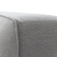four hands aidian bed pebble pewter upholstery  detail