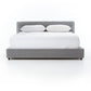four hands aidian bed pebble pewter upholstery 