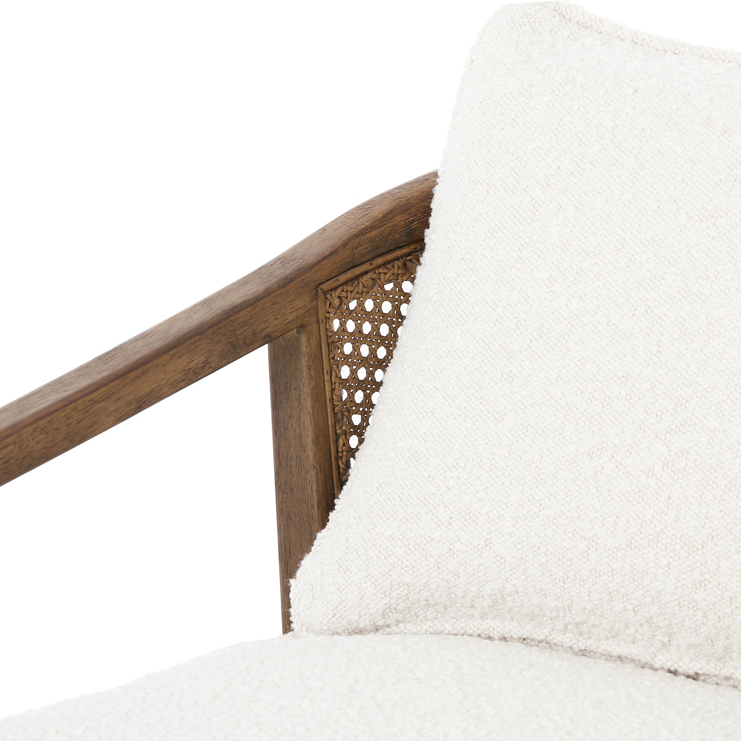 four hands alexandria chair angle knoll natural cushion detail