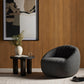 four hands audie swivel chair knoll charcoal styled