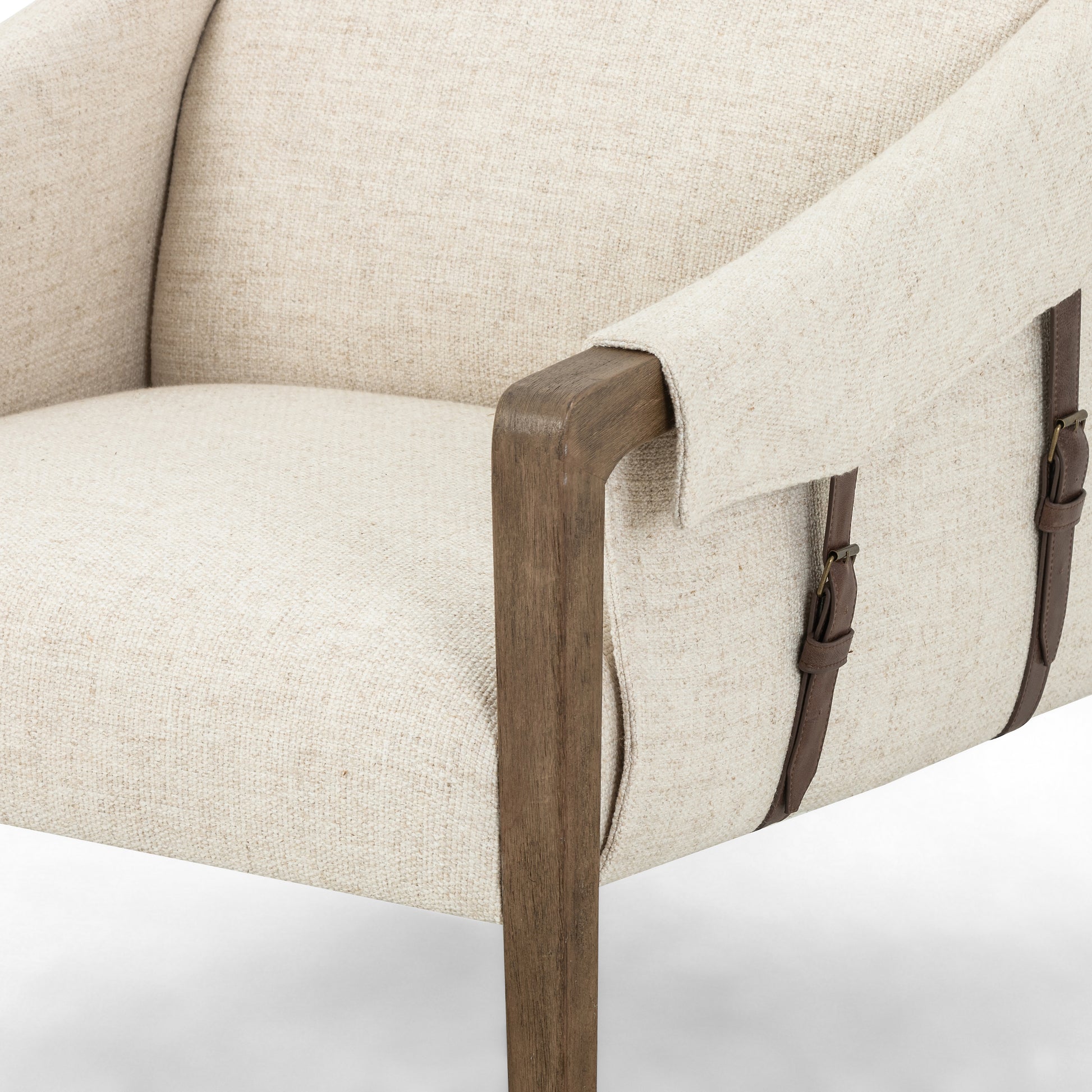 four hands bauer chair thames cream detail