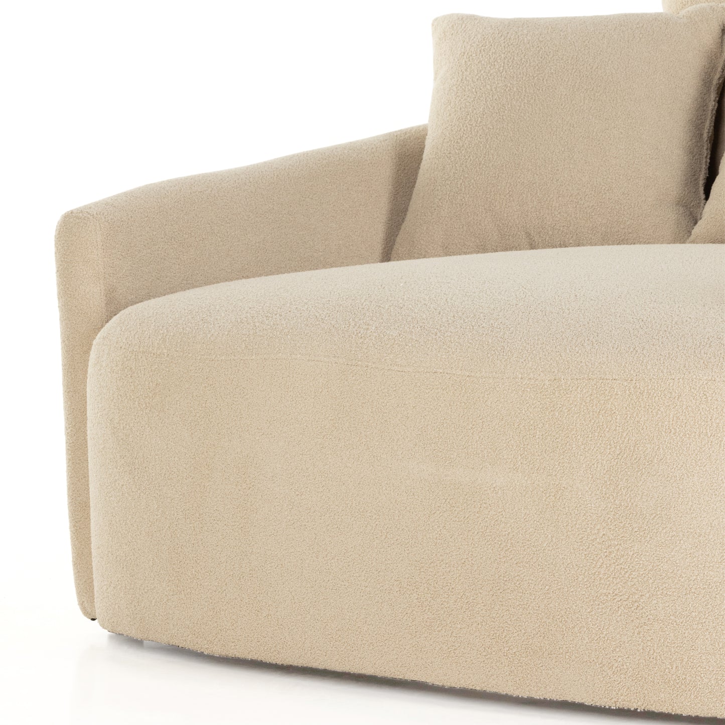 four hands chloe media lounger socorro taupe detail