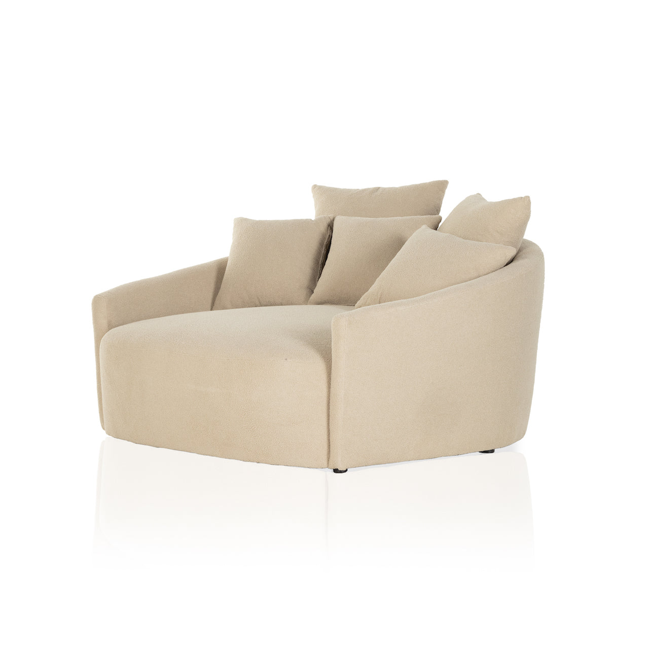 four hands chloe media lounger socorro taupe 