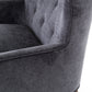 flour hands clermont chair charcoal velvet  side