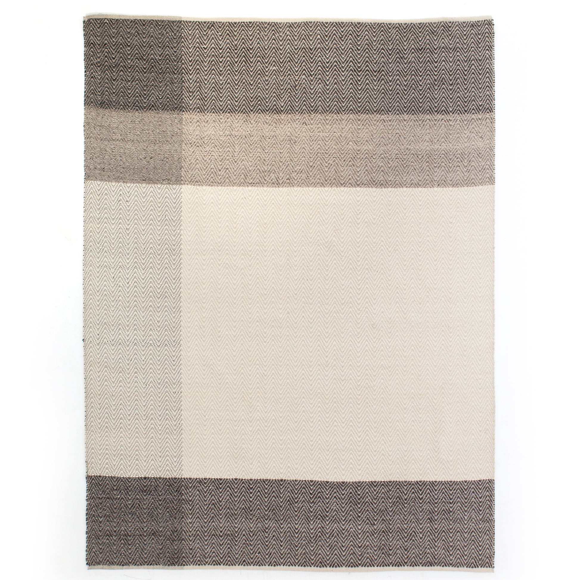 four hands color block dhurrie rug