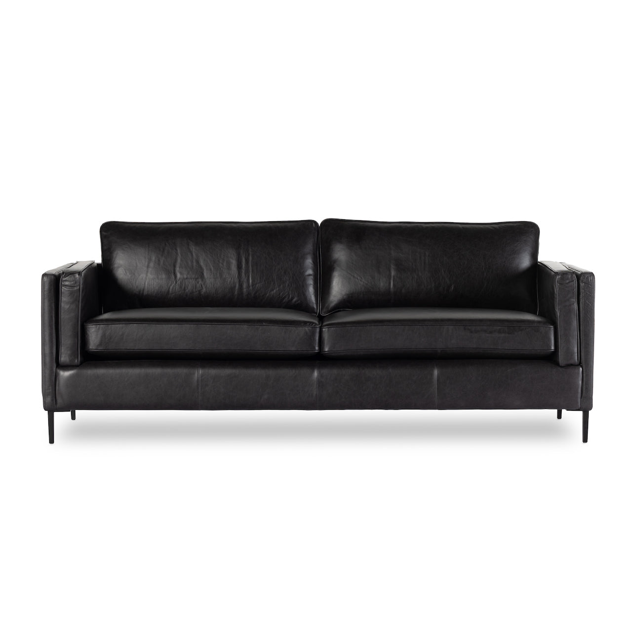 four hands emery sofa sonoma black front