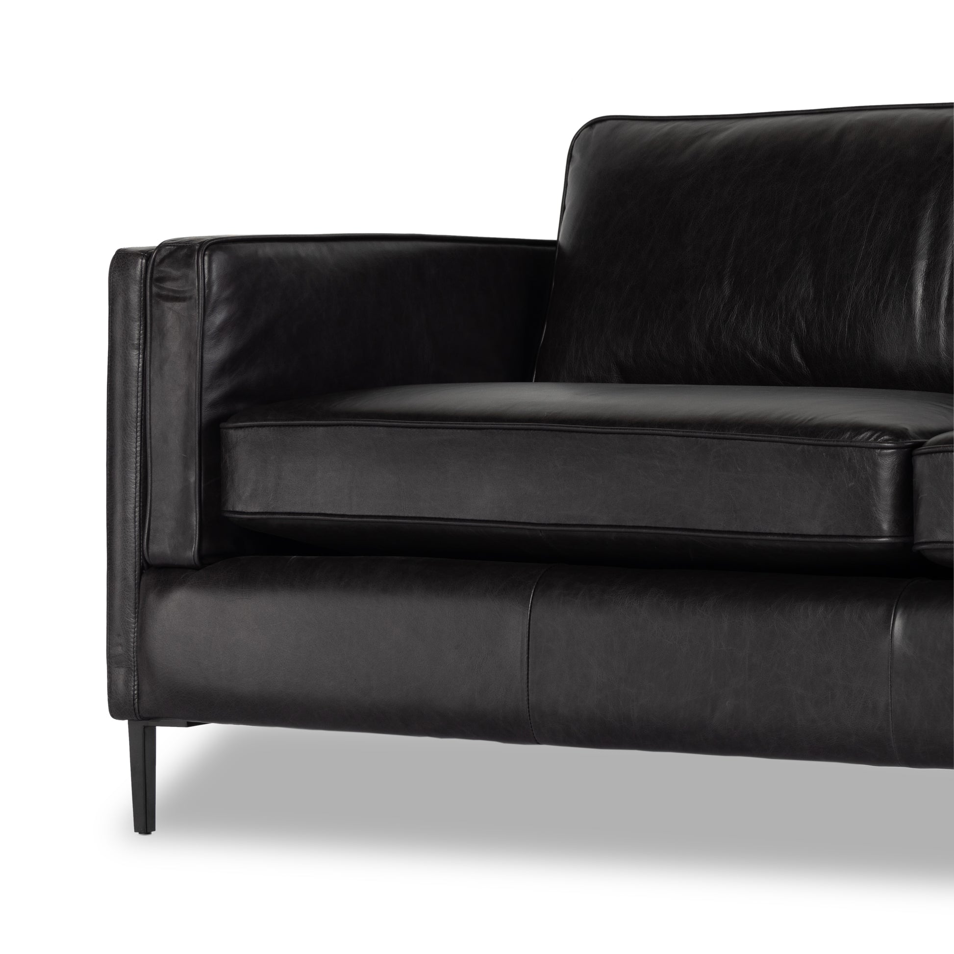 four hands emery sofa sonoma black leg