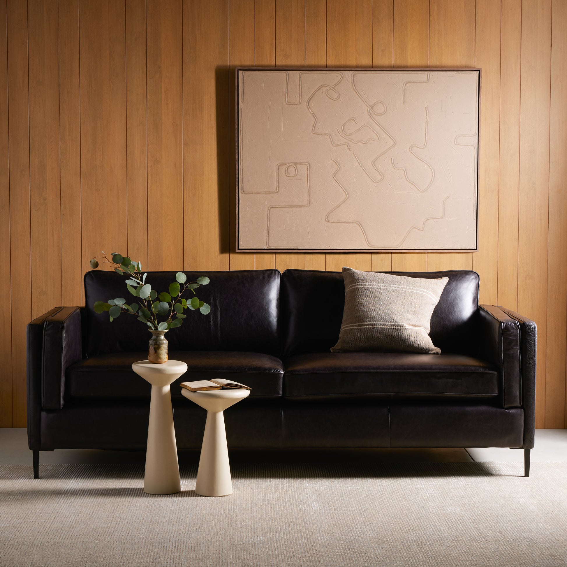 four hands emery sofa sonoma black styled