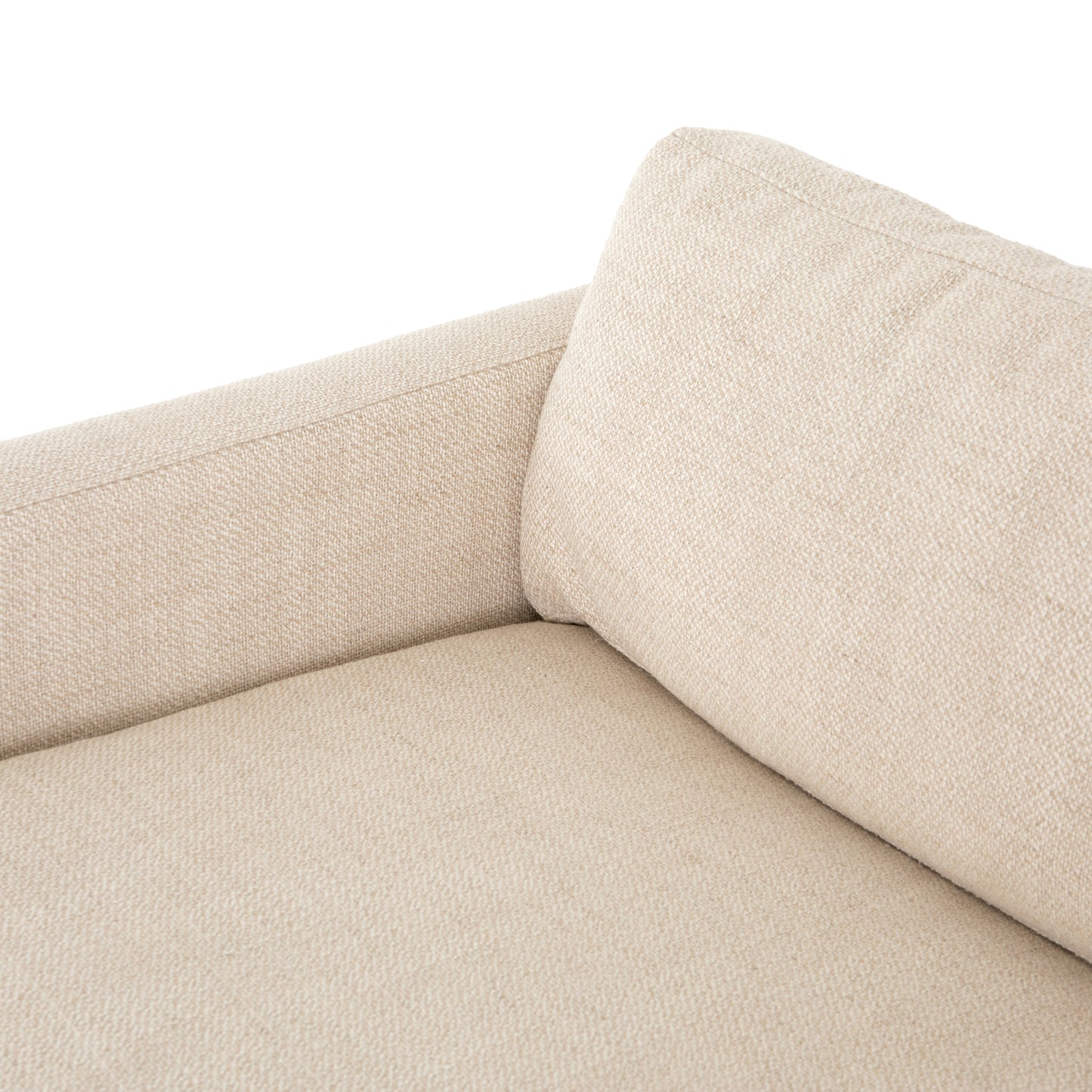four hands everly sofa neutral  taupe detail