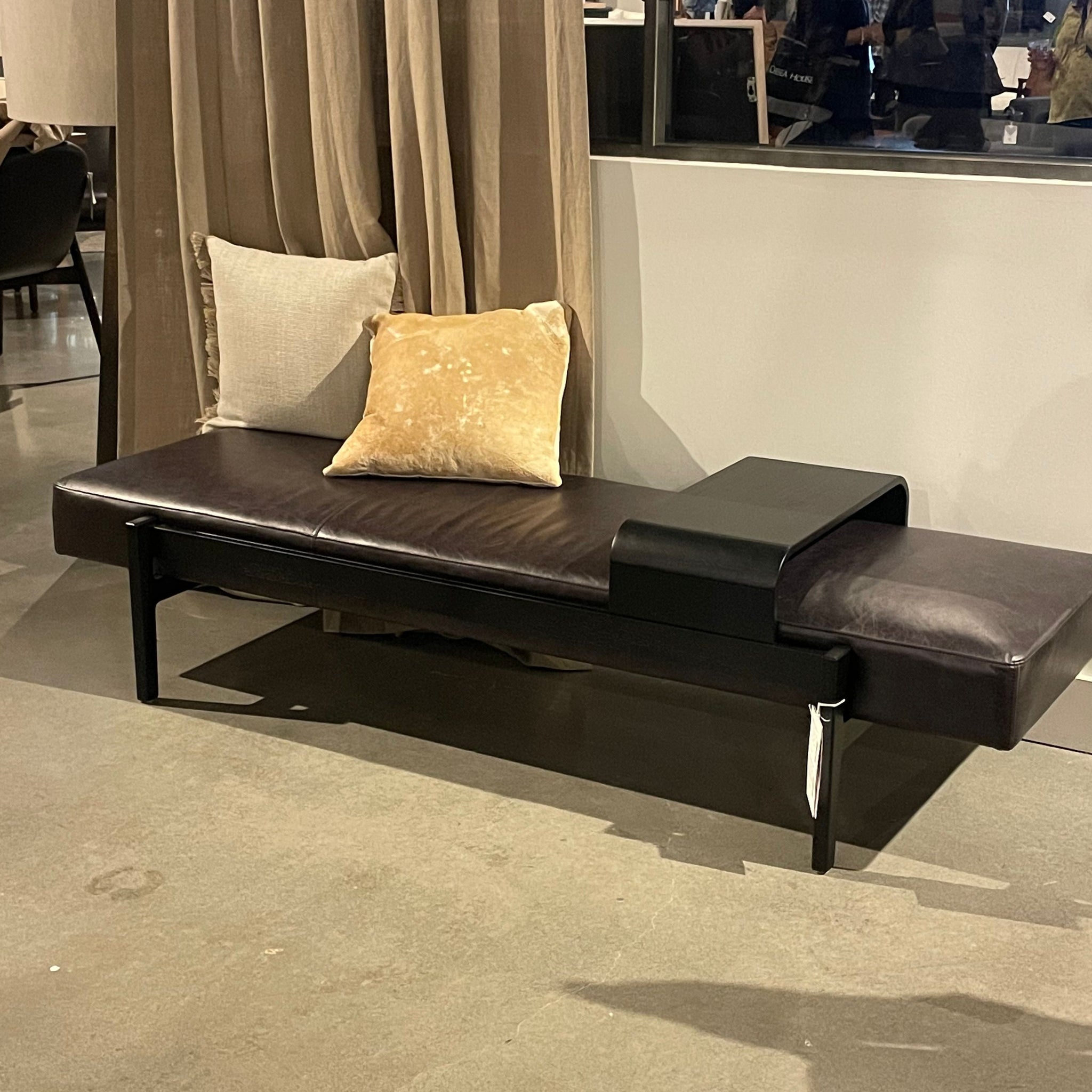 Four Hands Fawkes Bench Brushed Ebony CLAYTON GRAY HOME