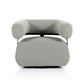 four hands gareth swivel chair silver front