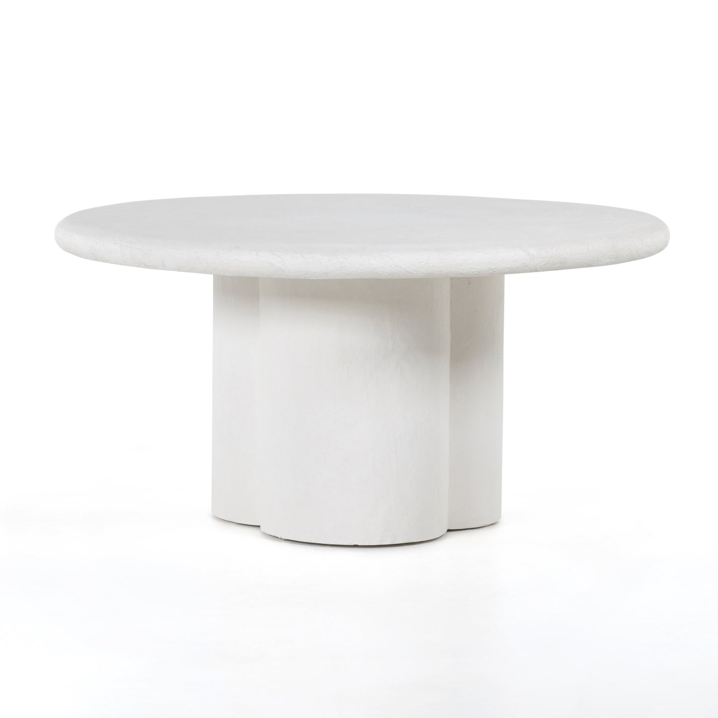 four hands grano dining table white full