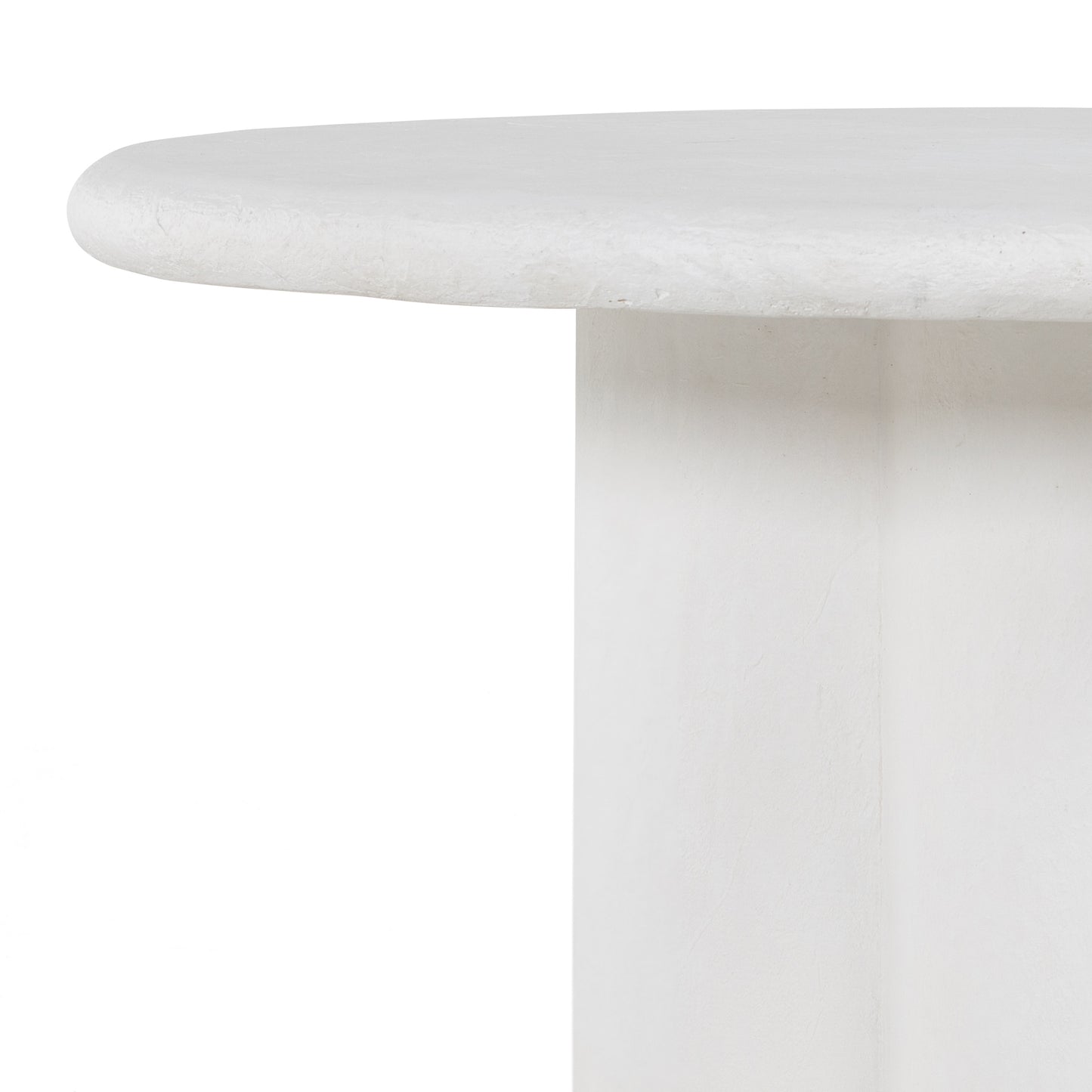 four hands grano dining table white angle